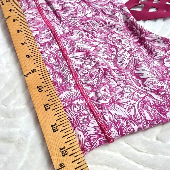 LULULEMON Mind Over Miles Bra Floral Bloom Star Ruby Size 8 - Picture 7 of 7